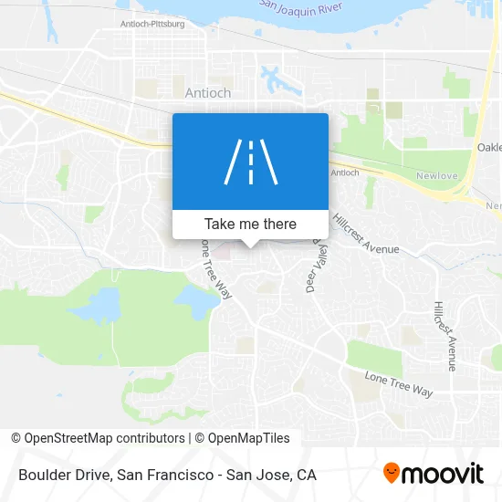 Boulder Drive map
