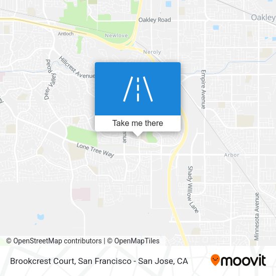 Mapa de Brookcrest Court