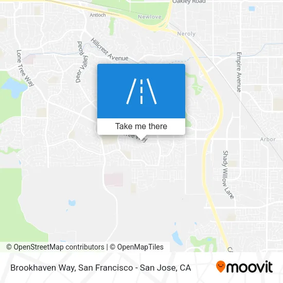 Brookhaven Way map