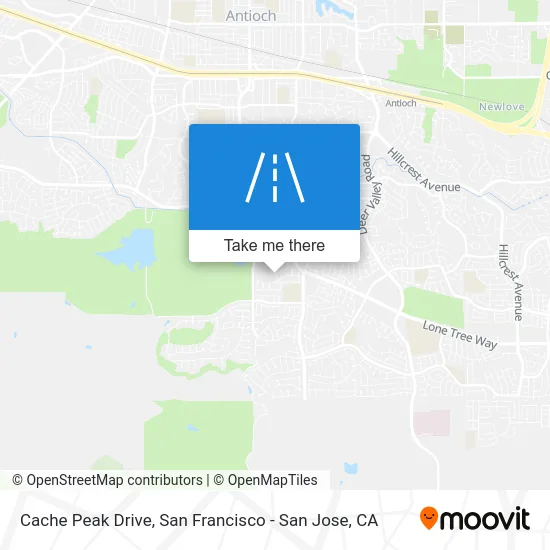 Cache Peak Drive map