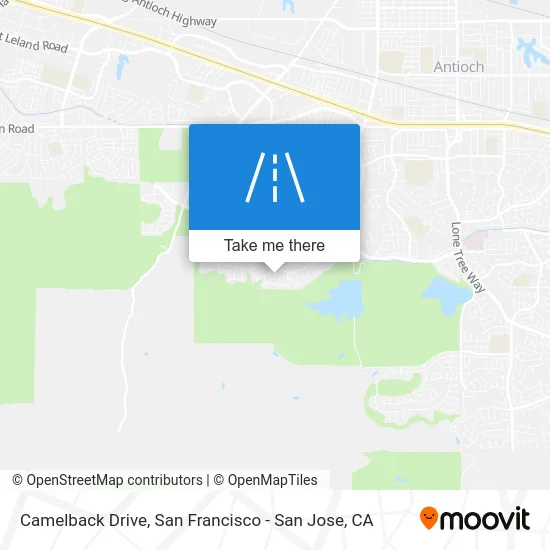 Camelback Drive map