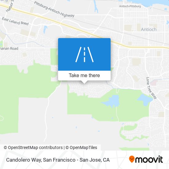 Candolero Way map