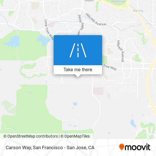 Carson Way map