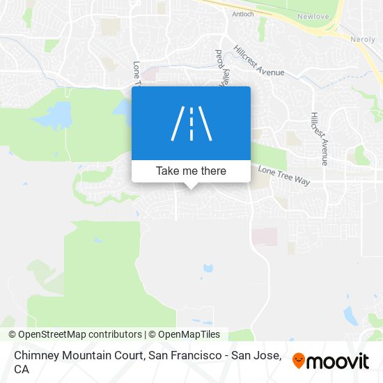 Mapa de Chimney Mountain Court