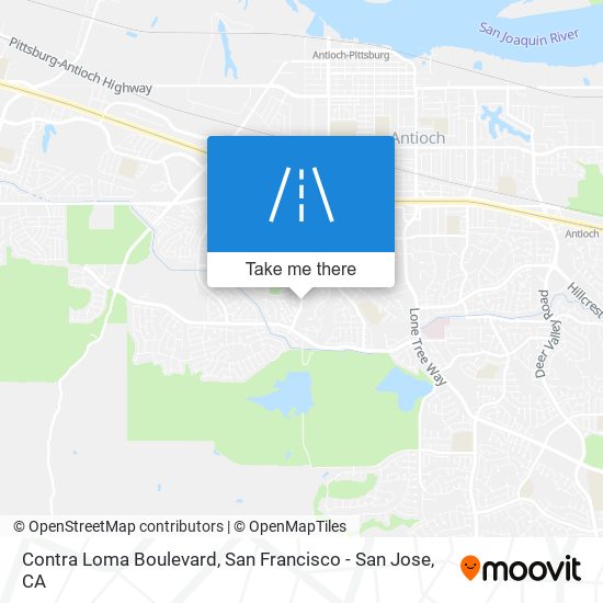 Contra Loma Boulevard map