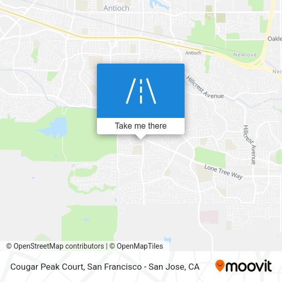 Cougar Peak Court map
