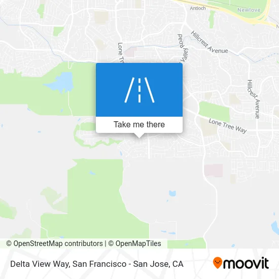 Delta View Way map