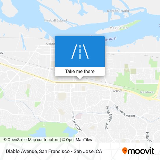 Diablo Avenue map