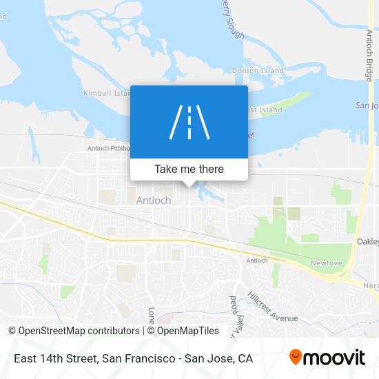 Mapa de East 14th Street