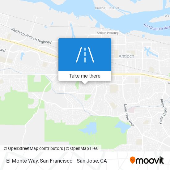 El Monte Way map