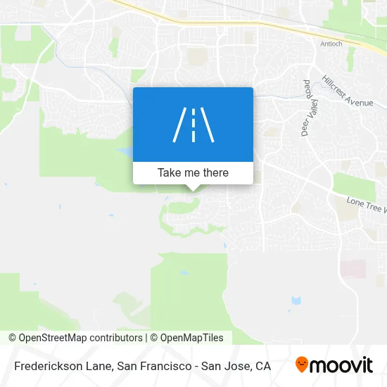 Frederickson Lane map