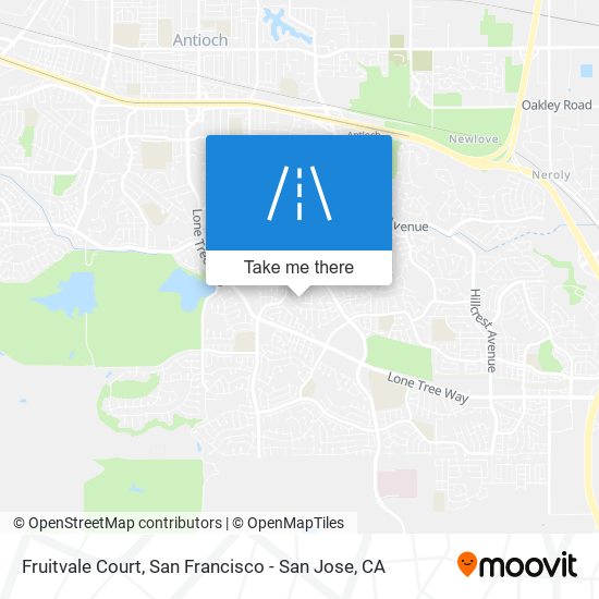 Fruitvale Court map