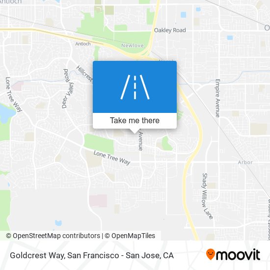 Goldcrest Way map