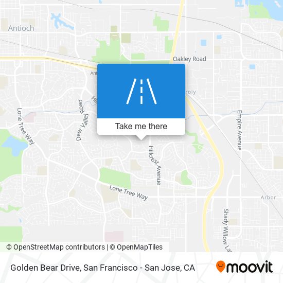 Golden Bear Drive map