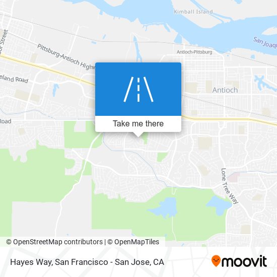 Hayes Way map