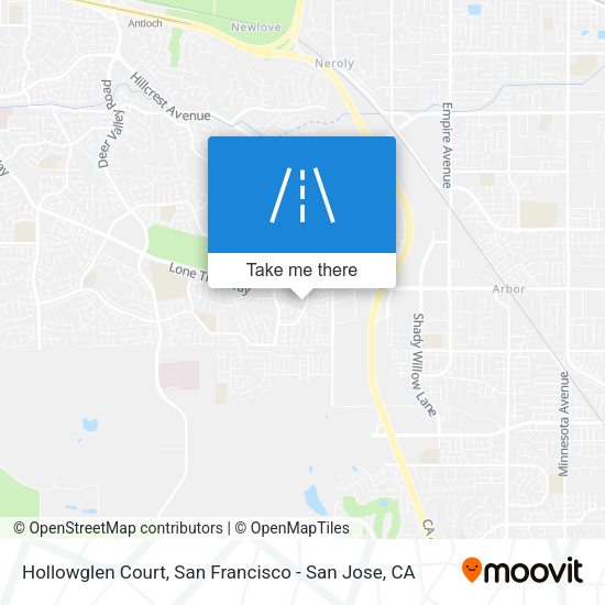 Mapa de Hollowglen Court