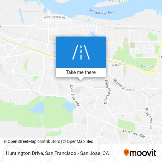 Mapa de Huntington Drive