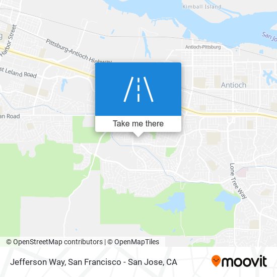 Jefferson Way map