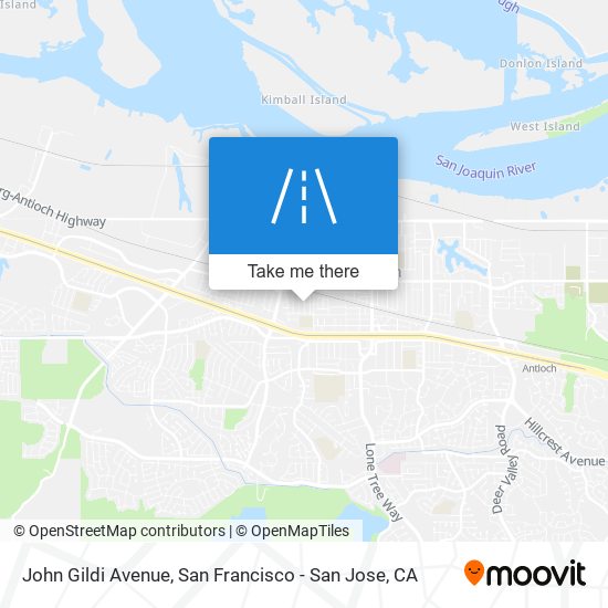 John Gildi Avenue map