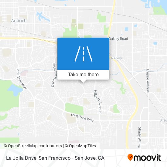 Mapa de La Jolla Drive