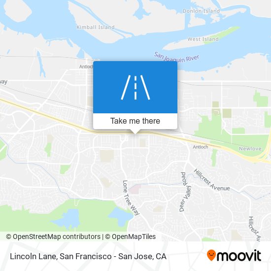 Lincoln Lane map