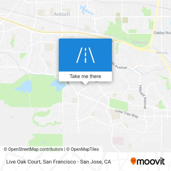 Mapa de Live Oak Court