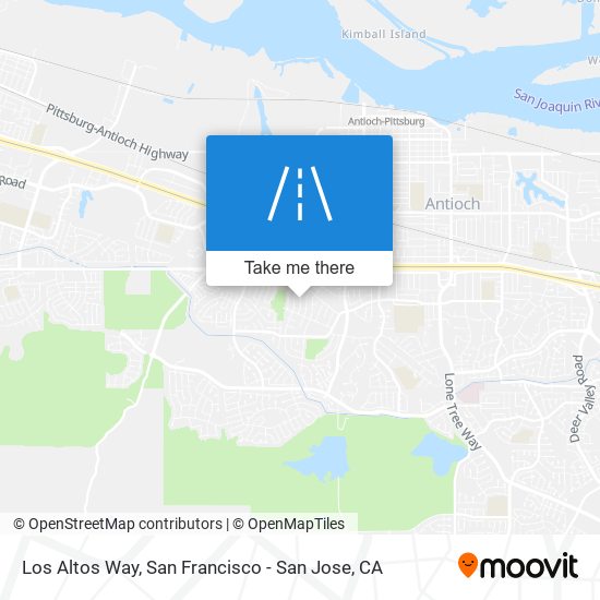 Los Altos Way map