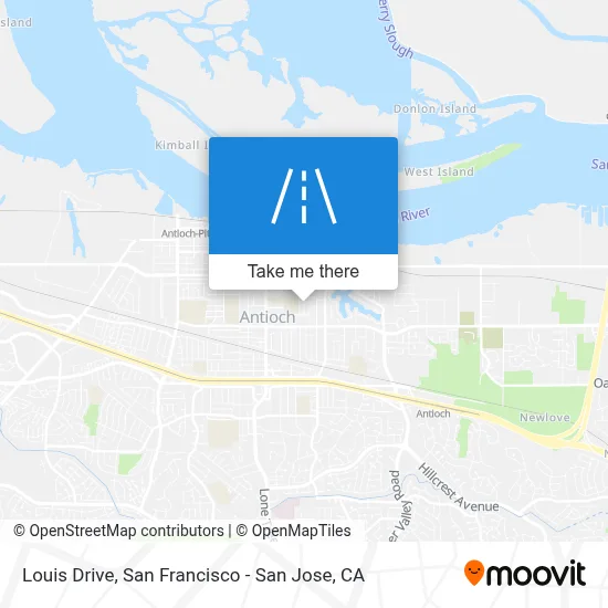 Louis Drive map