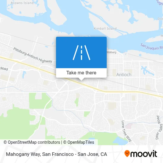 Mahogany Way map