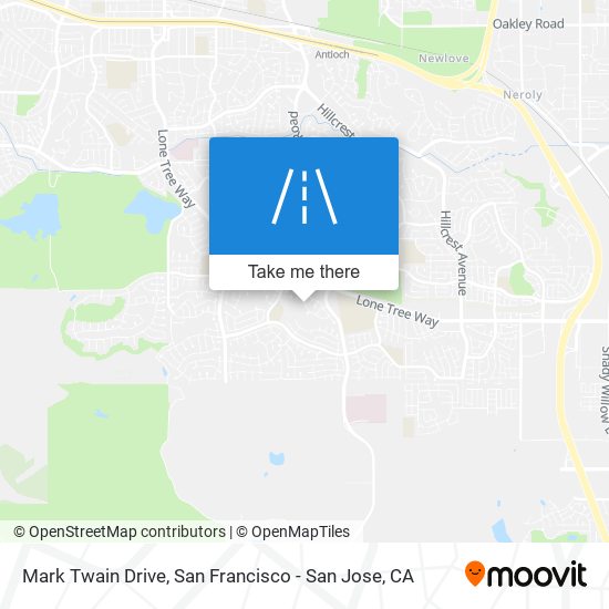 Mark Twain Drive map