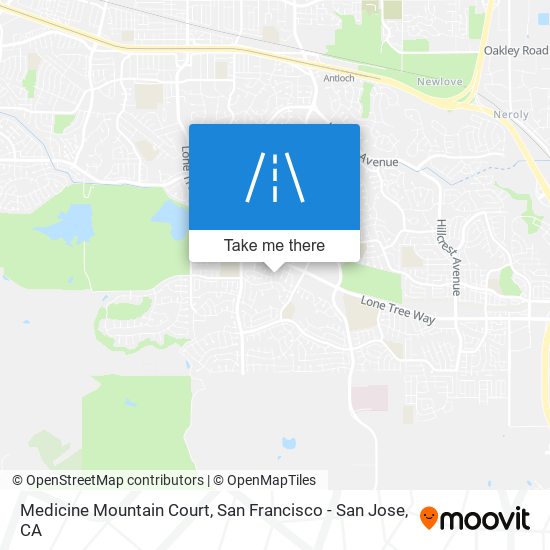 Medicine Mountain Court map