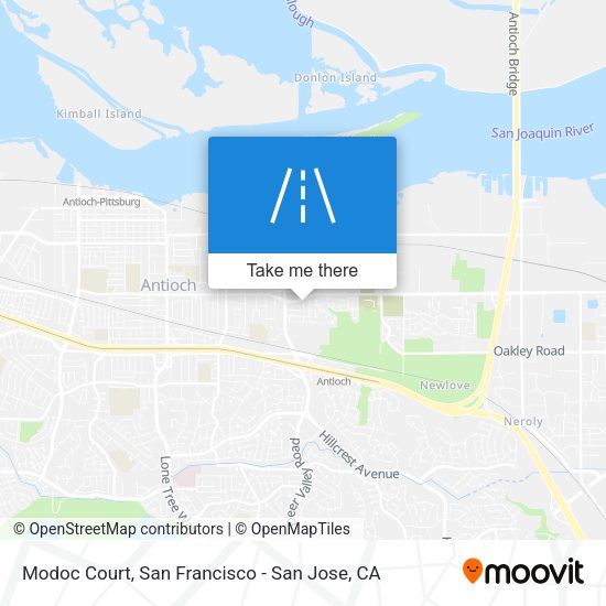 Mapa de Modoc Court
