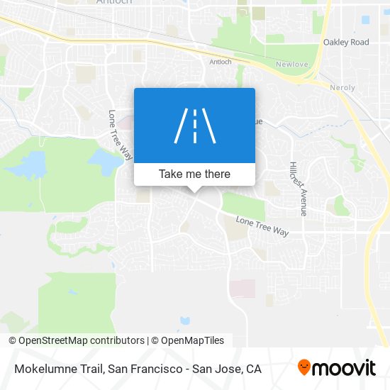 Mapa de Mokelumne Trail