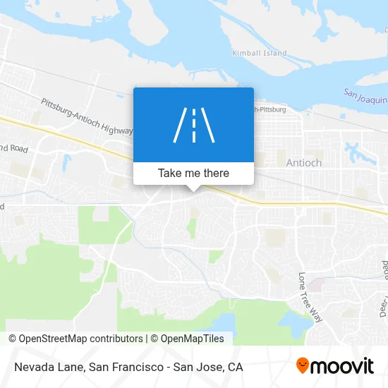 Nevada Lane map