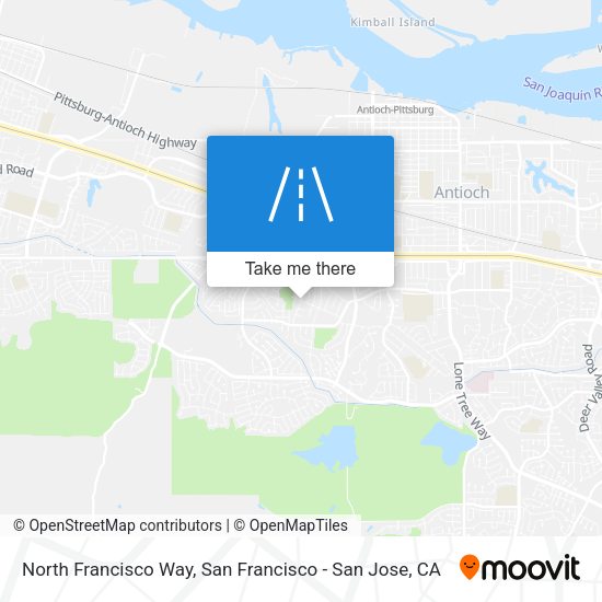 North Francisco Way map