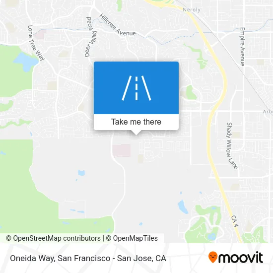 Mapa de Oneida Way