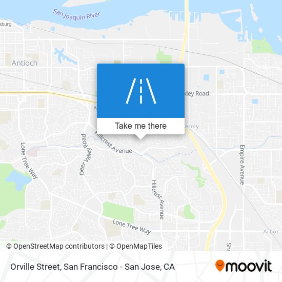 Mapa de Orville Street