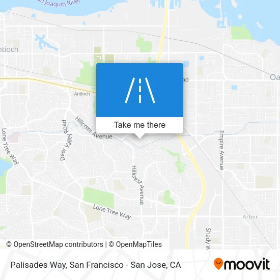 Palisades Way map