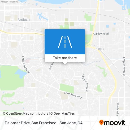 Palomar Drive map