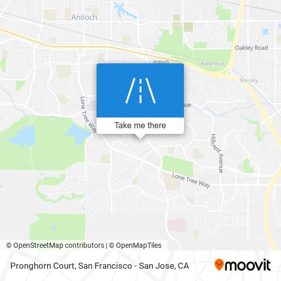 Pronghorn Court map