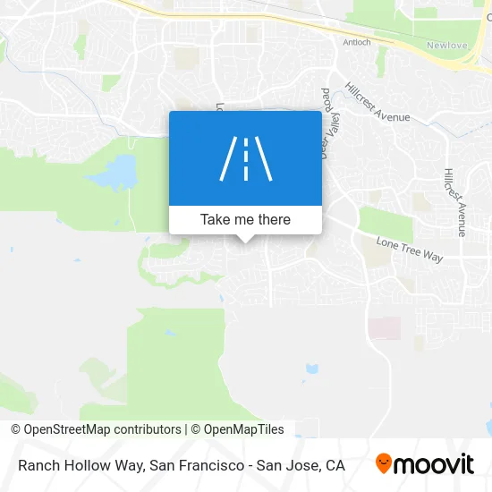 Ranch Hollow Way map