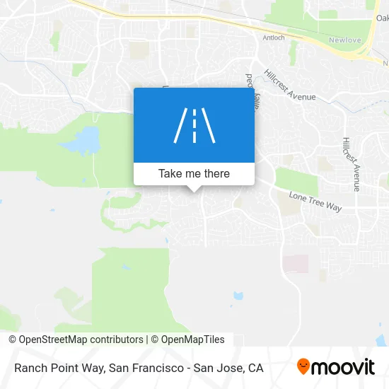Ranch Point Way map