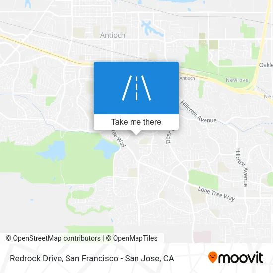 Redrock Drive map