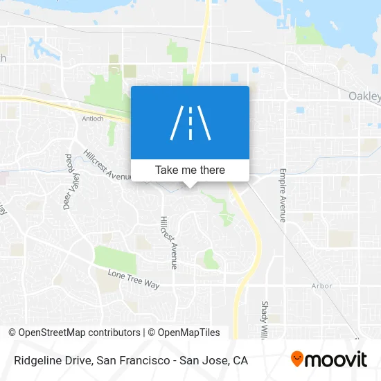 Ridgeline Drive map