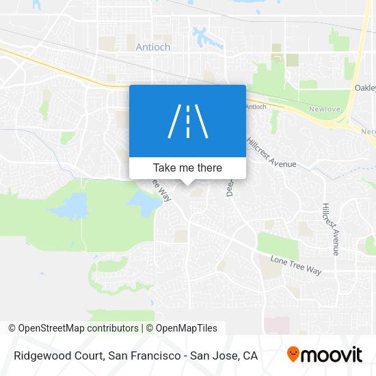 Mapa de Ridgewood Court