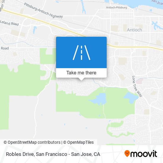 Robles Drive map