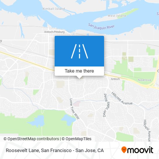 Roosevelt Lane map