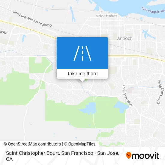 Saint Christopher Court map