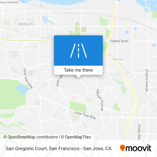 San Gregorio Court map
