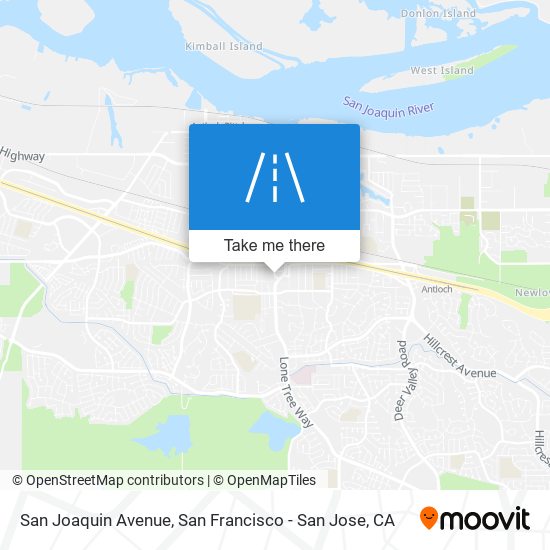 Mapa de San Joaquin Avenue